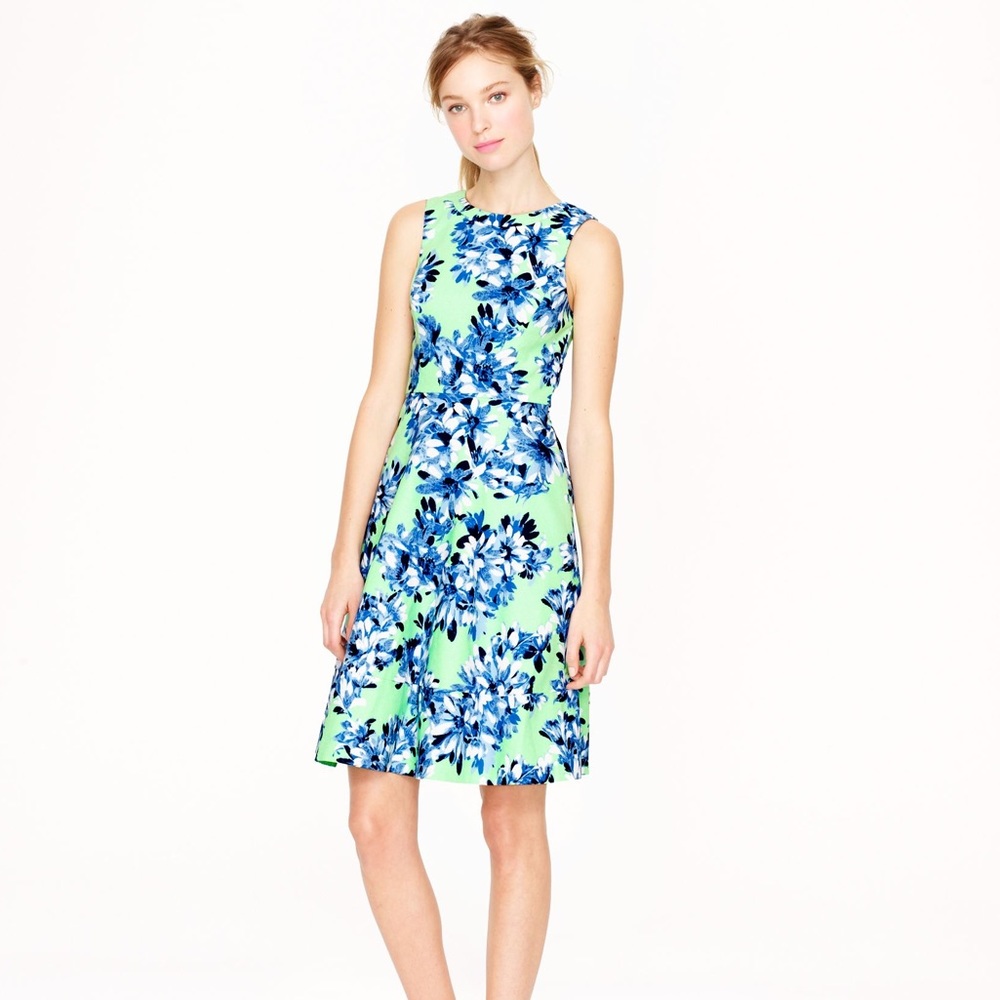 J. Crew Floral Sundress Green Size 00